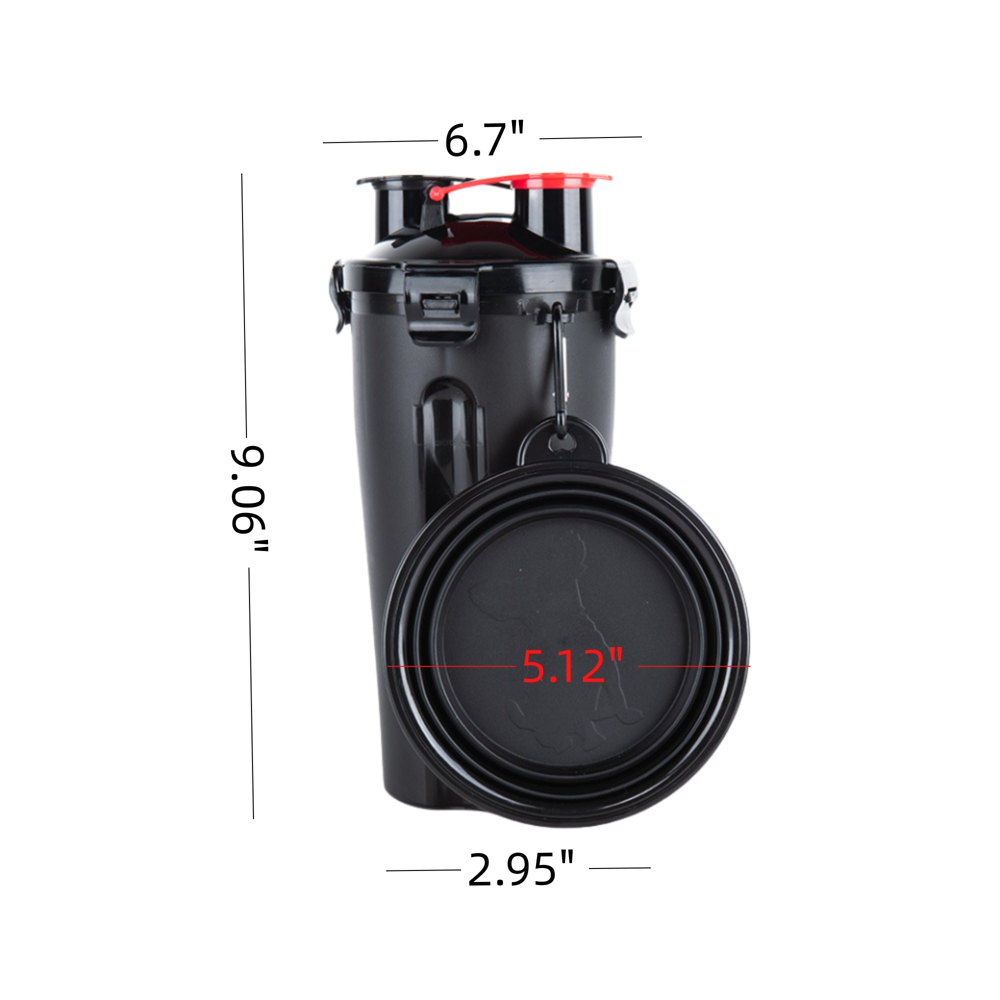 Environmentally Friendly 2 in 1 Portable Leak Proof Dog Water Cup