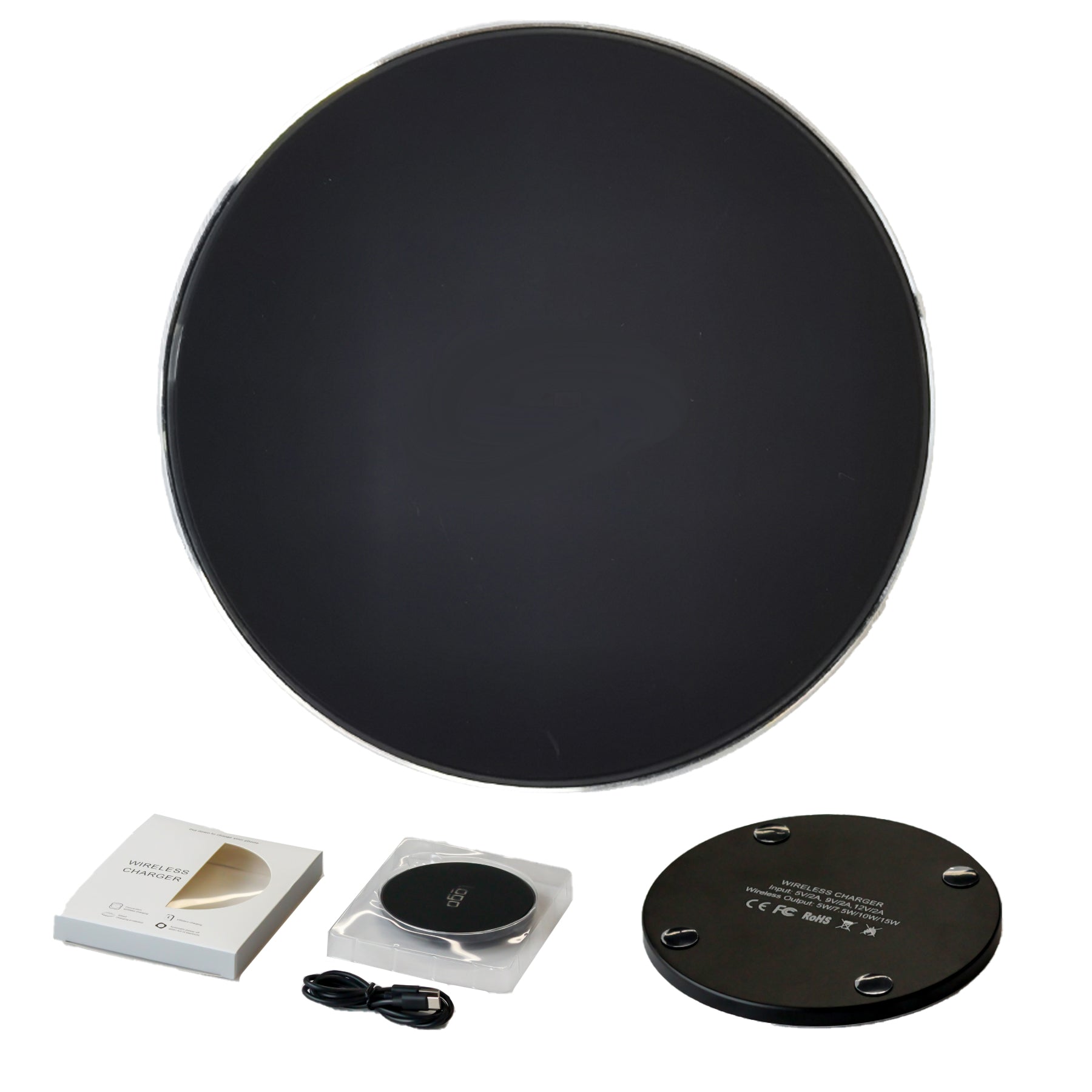 15W Atmospheric Light Emitting Logo Wireless Charger