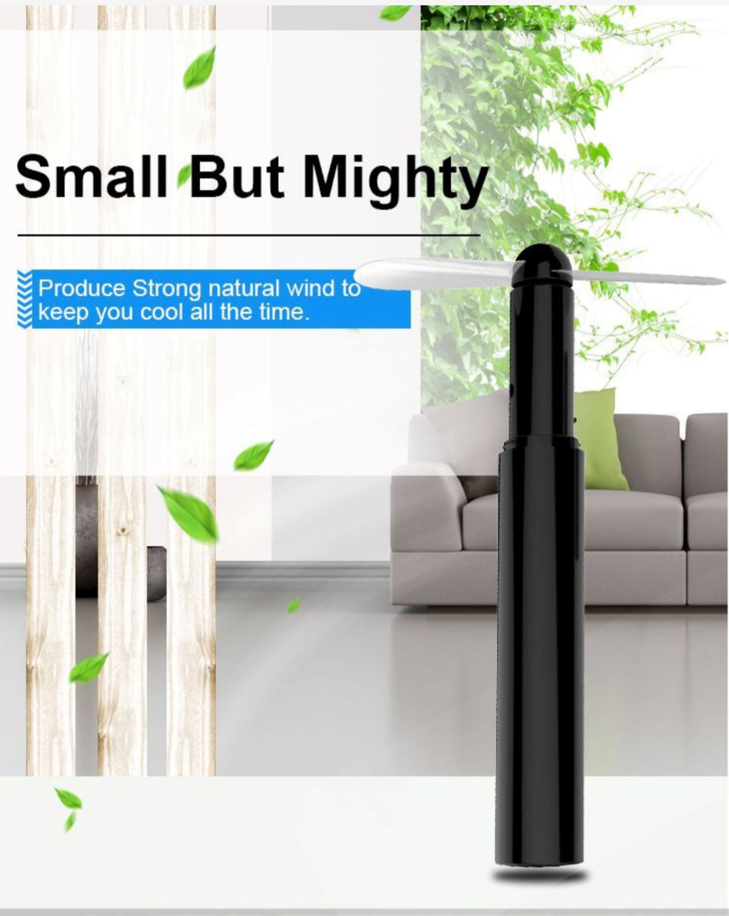 Handheld Pocket Mini Fan (Including Two AAA Dry Batteries)