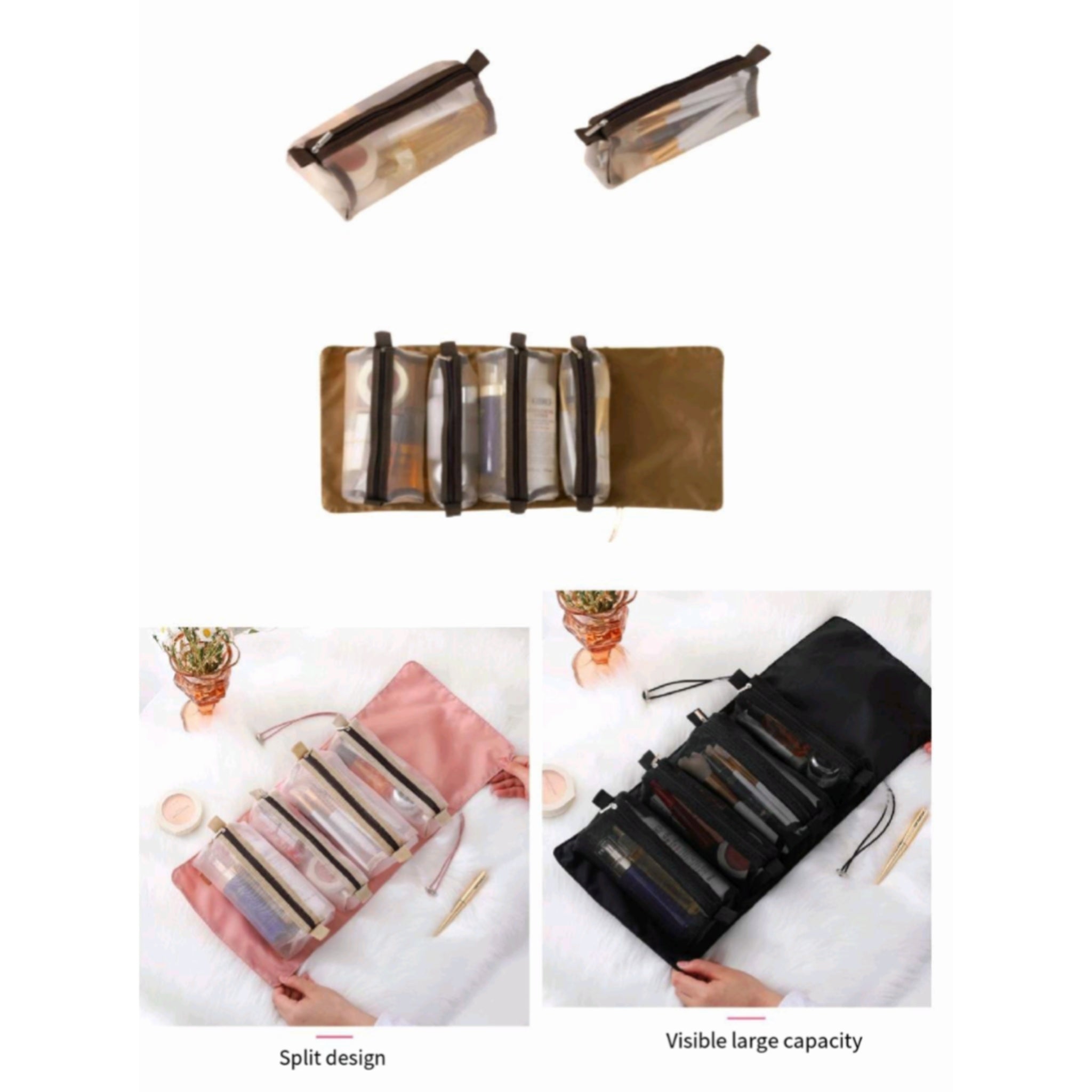 4 - in - 1 Portable Makeup Bag