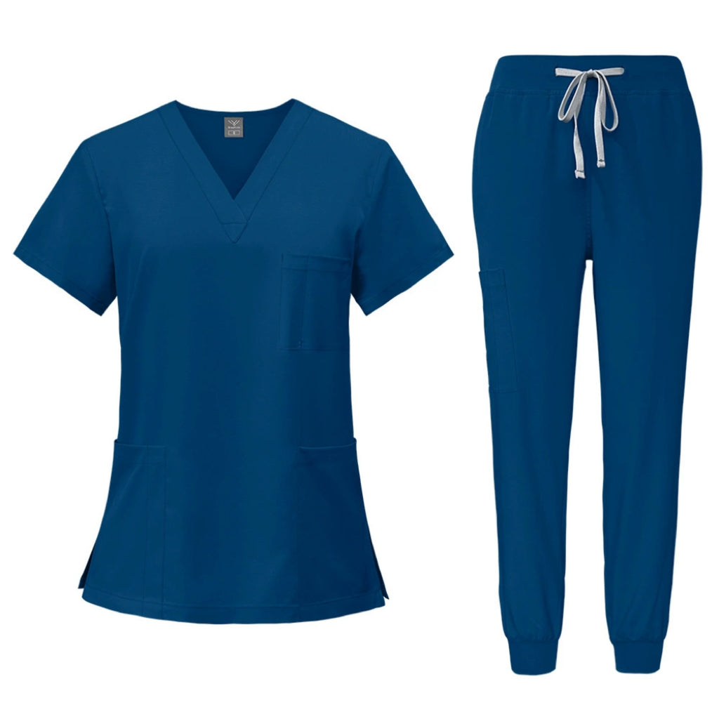 Unisex Quick-Dry Short-Sleeve Hospital Workwear Set
