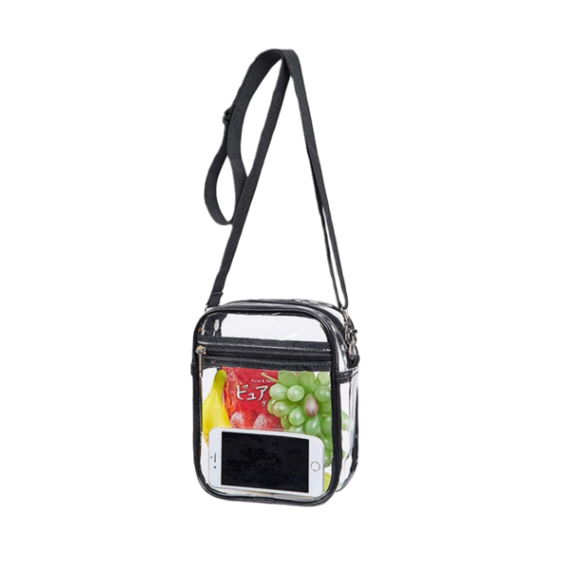 Transparent PVC Waterproof Crossbody Bag