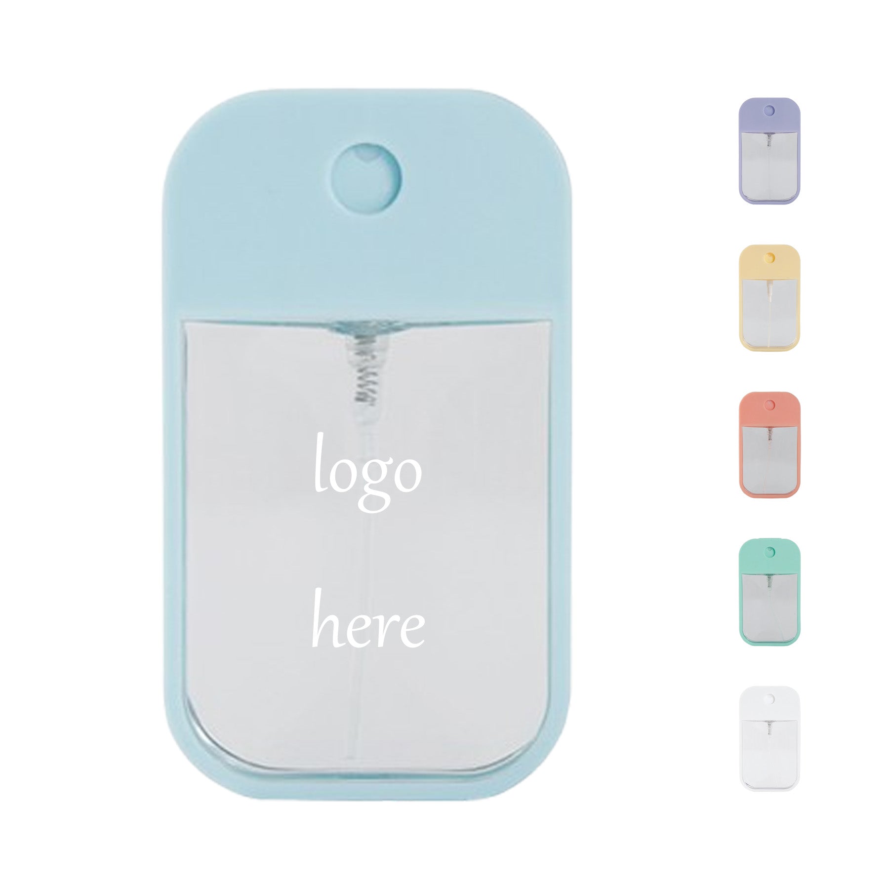 Transparent Perfume Case with Colored Border