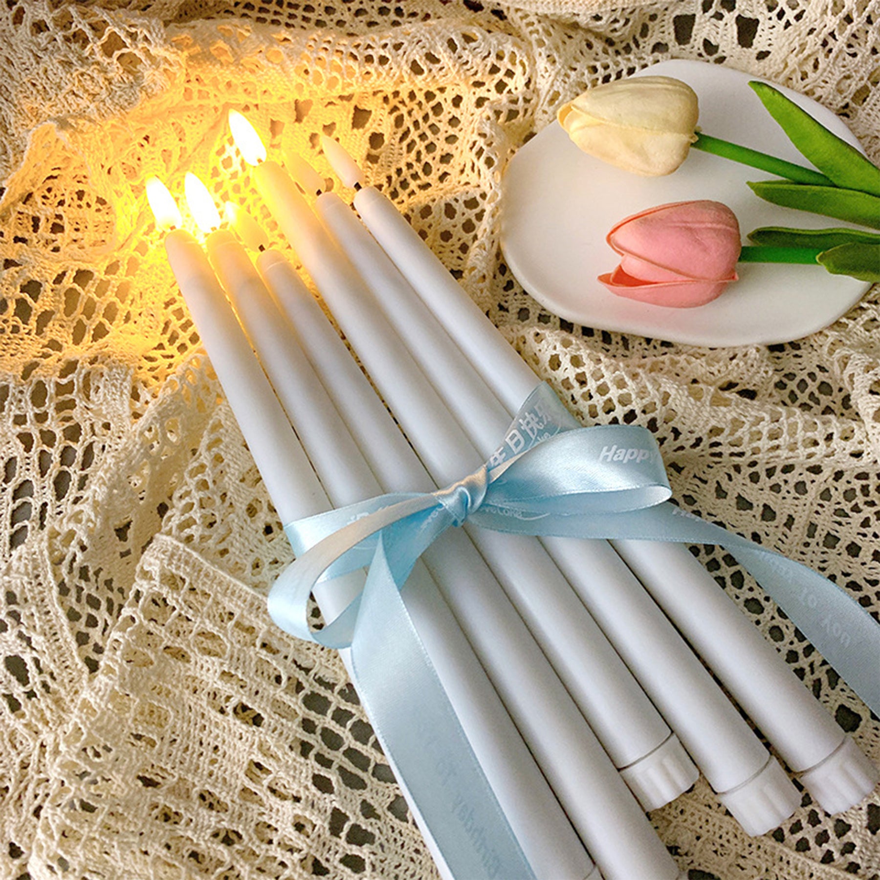 Flameless Led Tea Lights Candles With 10-Key Remotes