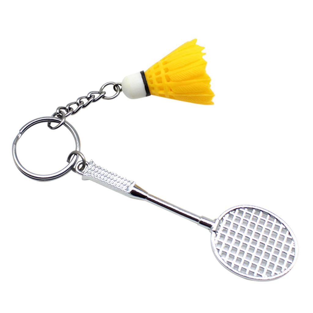 Badminton-Shaped Key Chain