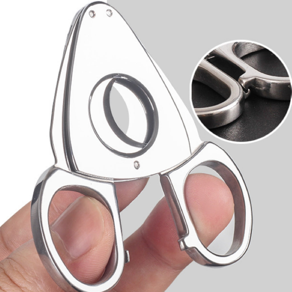2-in-1 Stainless Steel Cigar Cutter