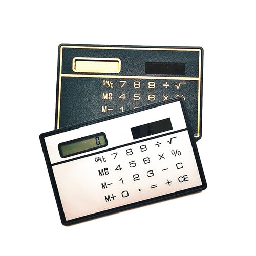 8 Digits Thin Solar Power Pocket Calculator