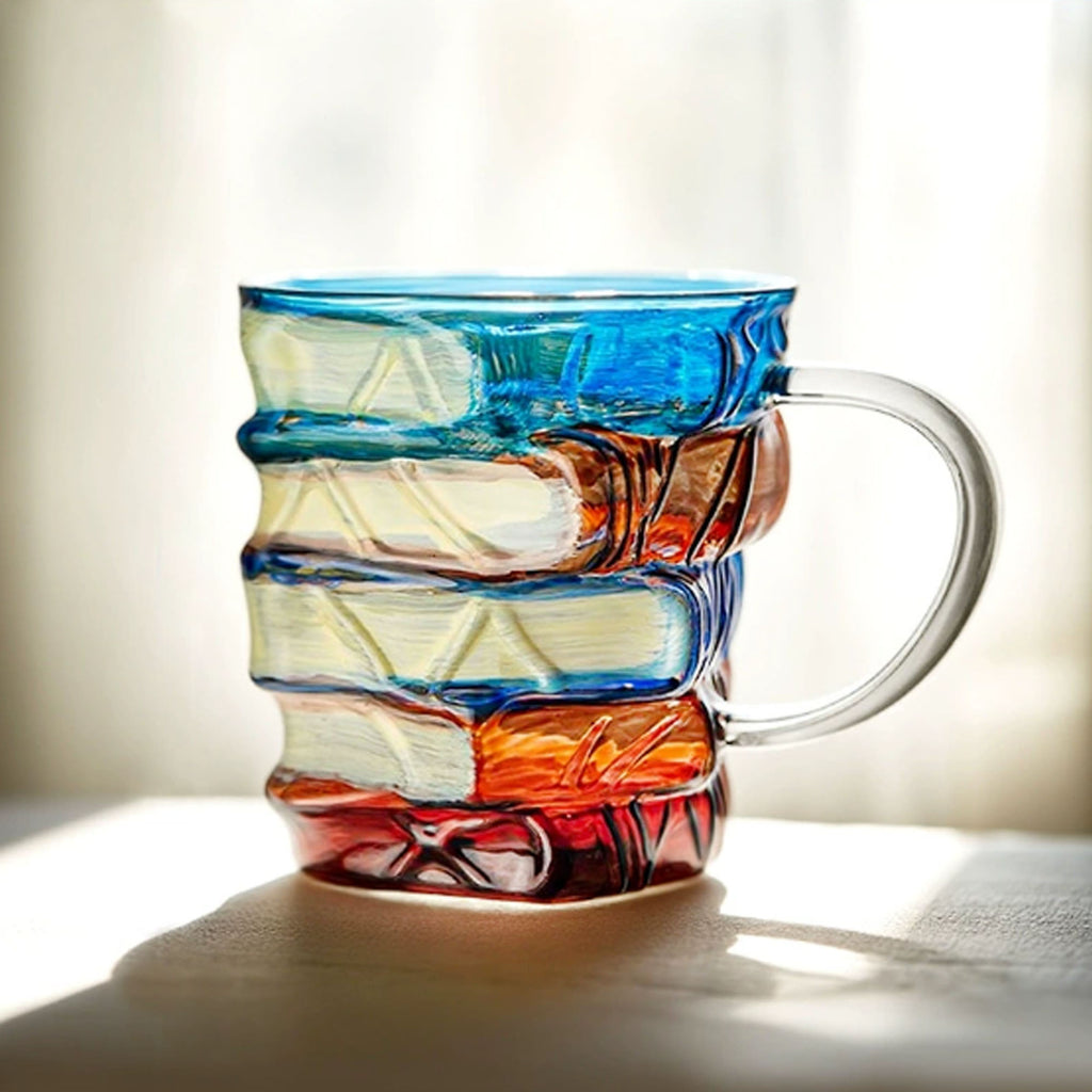 12 Oz. Hand Painted Glass Art Novelty Cup
