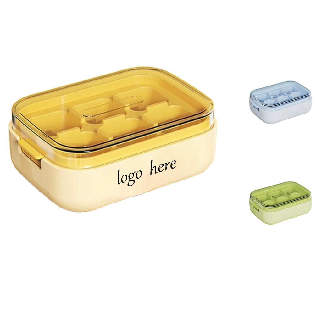 6-Cavity Plastic Ice Cube Press Mold