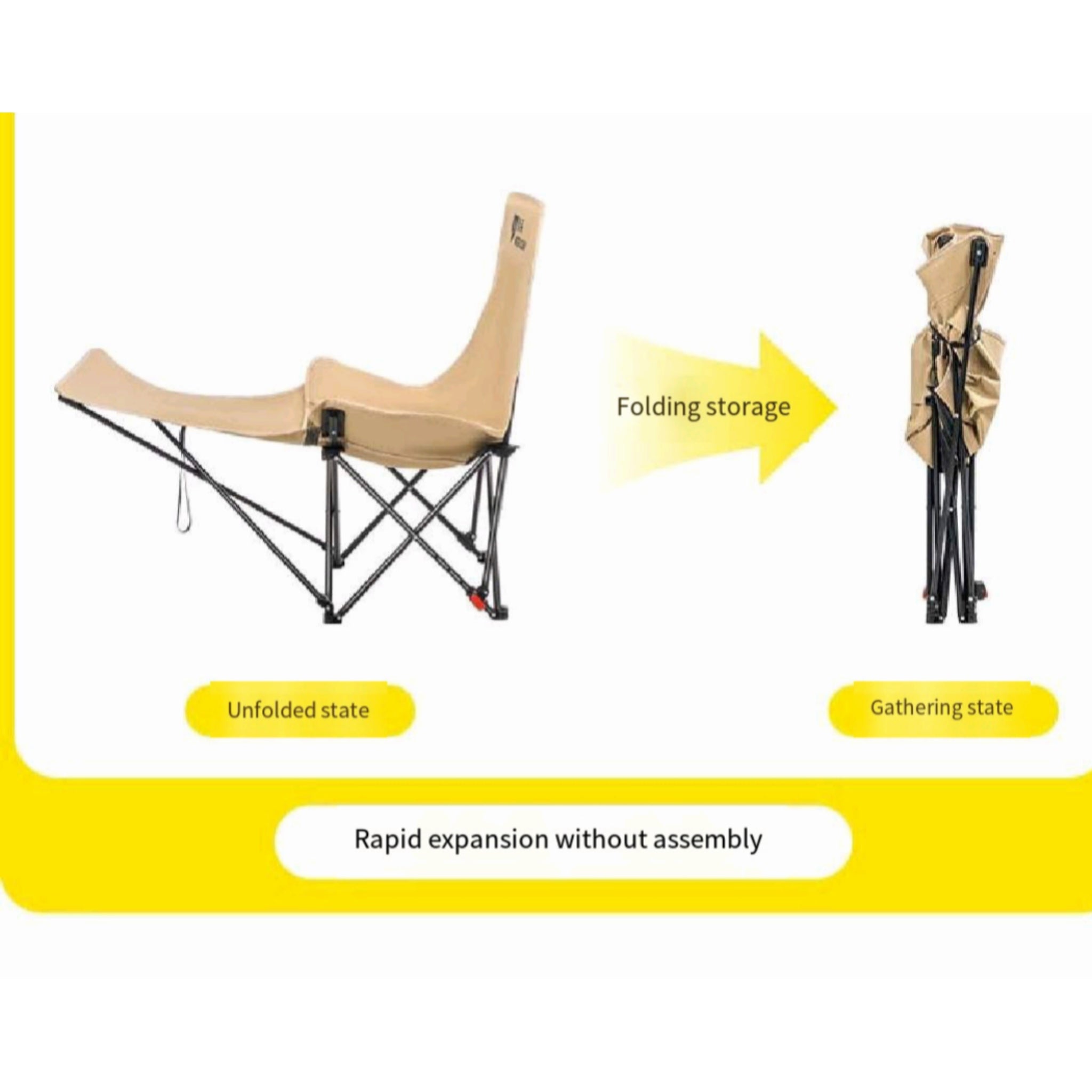 High Back Moon Chair With Footrest