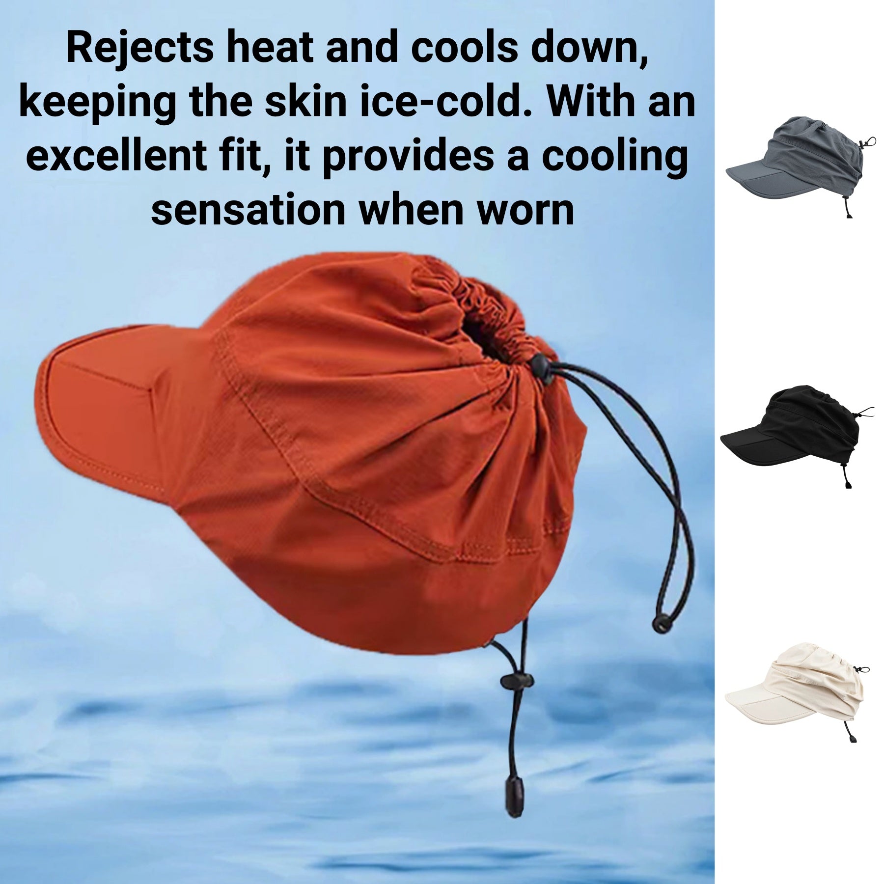 Portable Quick-Dry Visor Baseball Cap