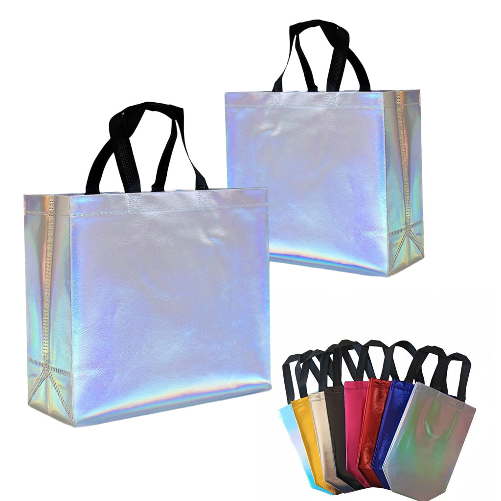 Laser Iridescent Non-Woven Tote-Garment Bag