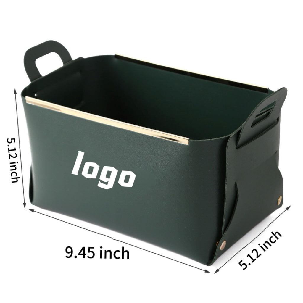 Desktop Leather Storage Box