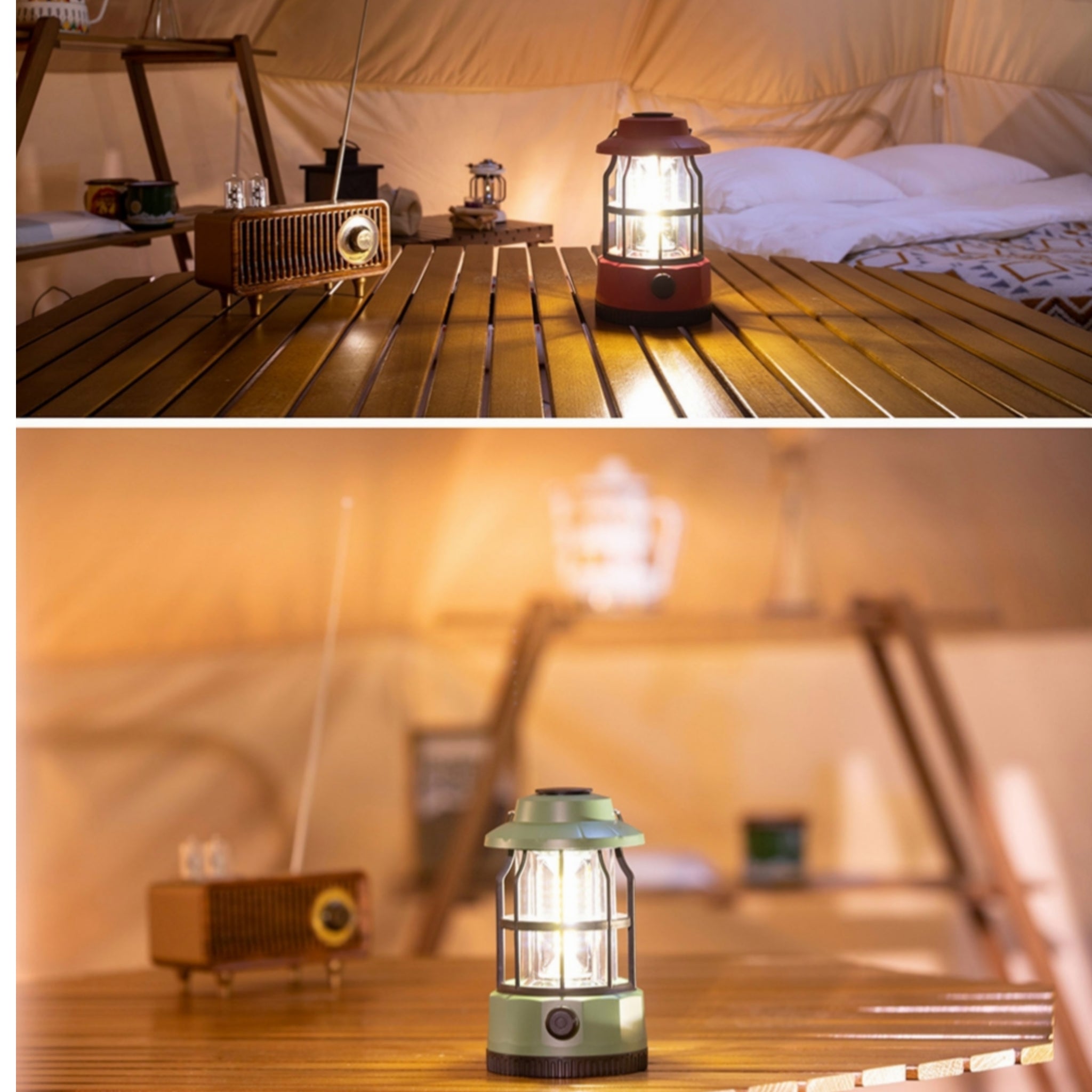 Rechargeable Vintage Lantern Portable Waterproof Tent Gift