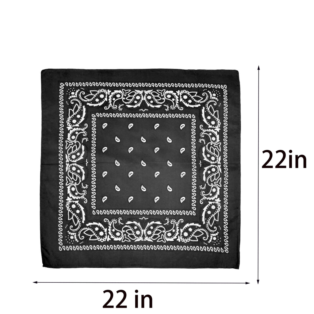 Paisley Pattern Bandanas Face Mask Square Scarf Headwear