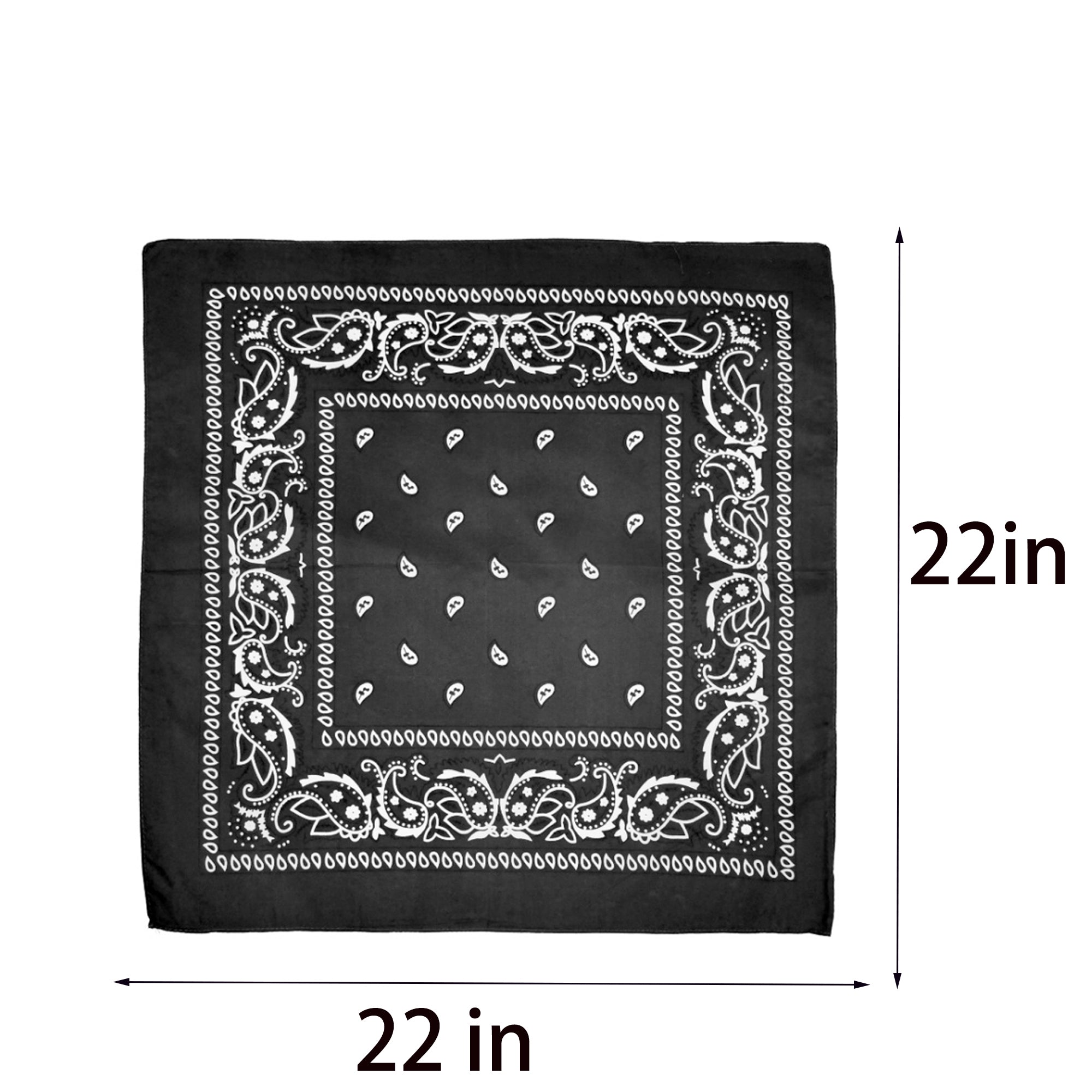 Paisley Pattern Bandanas Face Mask Square Scarf Headwear