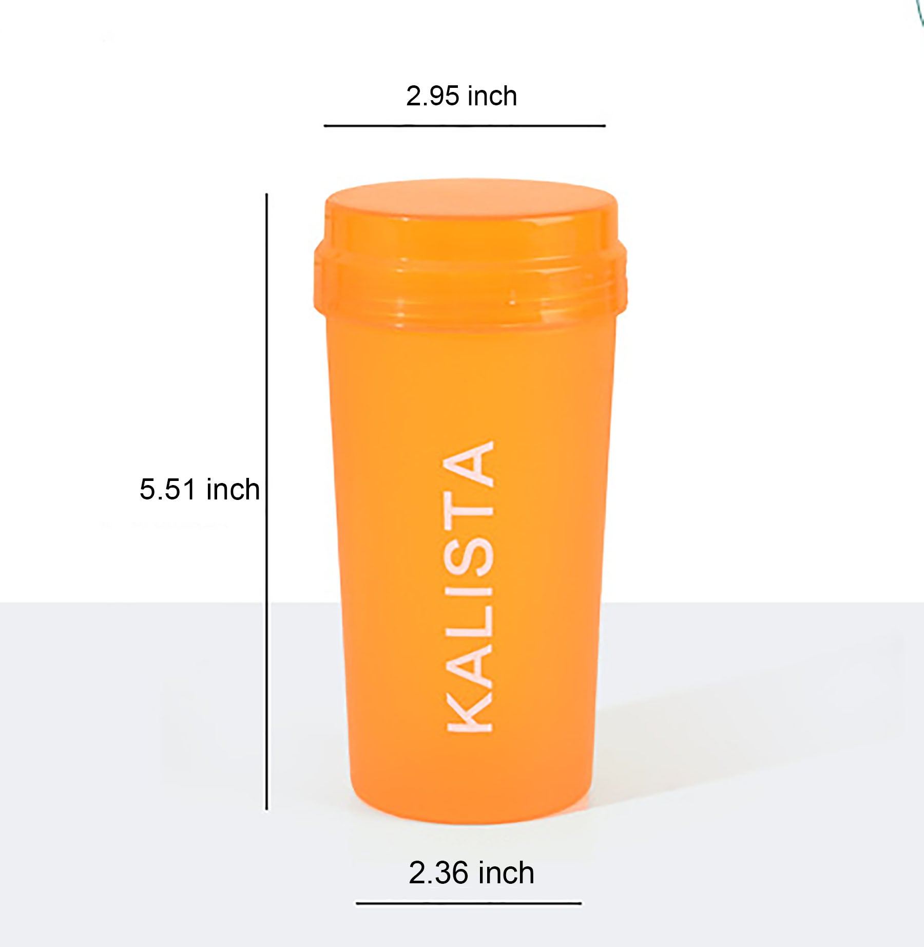 Portable Pure Color Plastic Cup With Lid