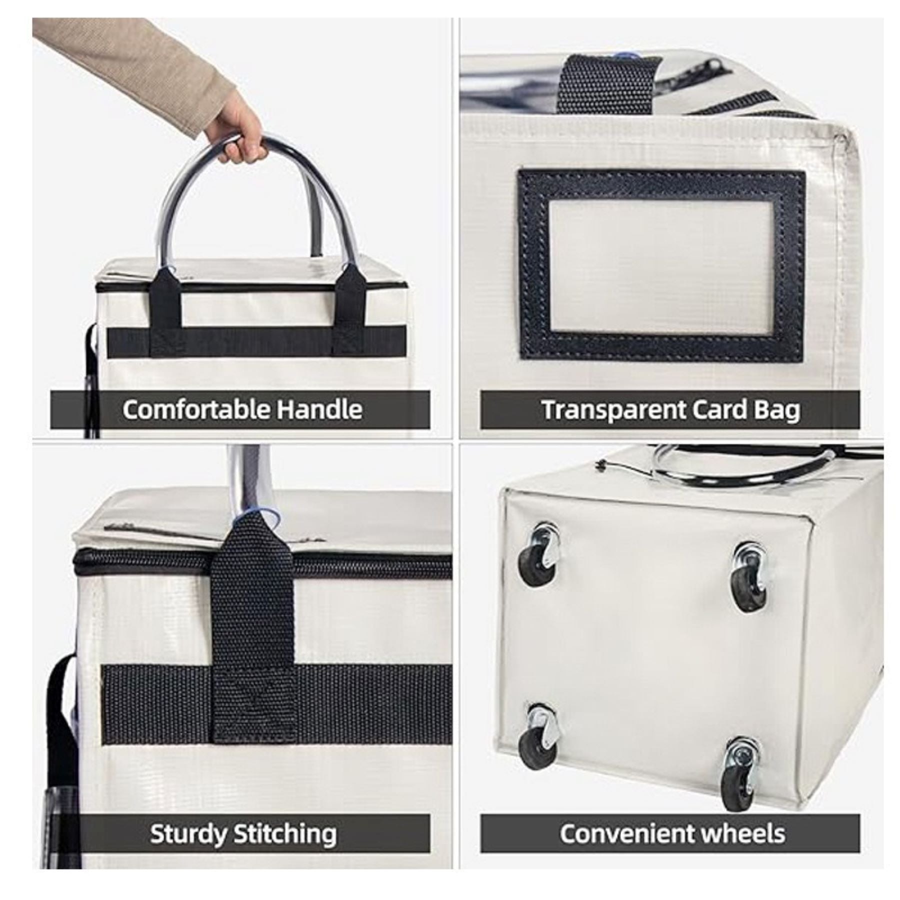 Portable Multi-functional Shopping Bag With Wheels