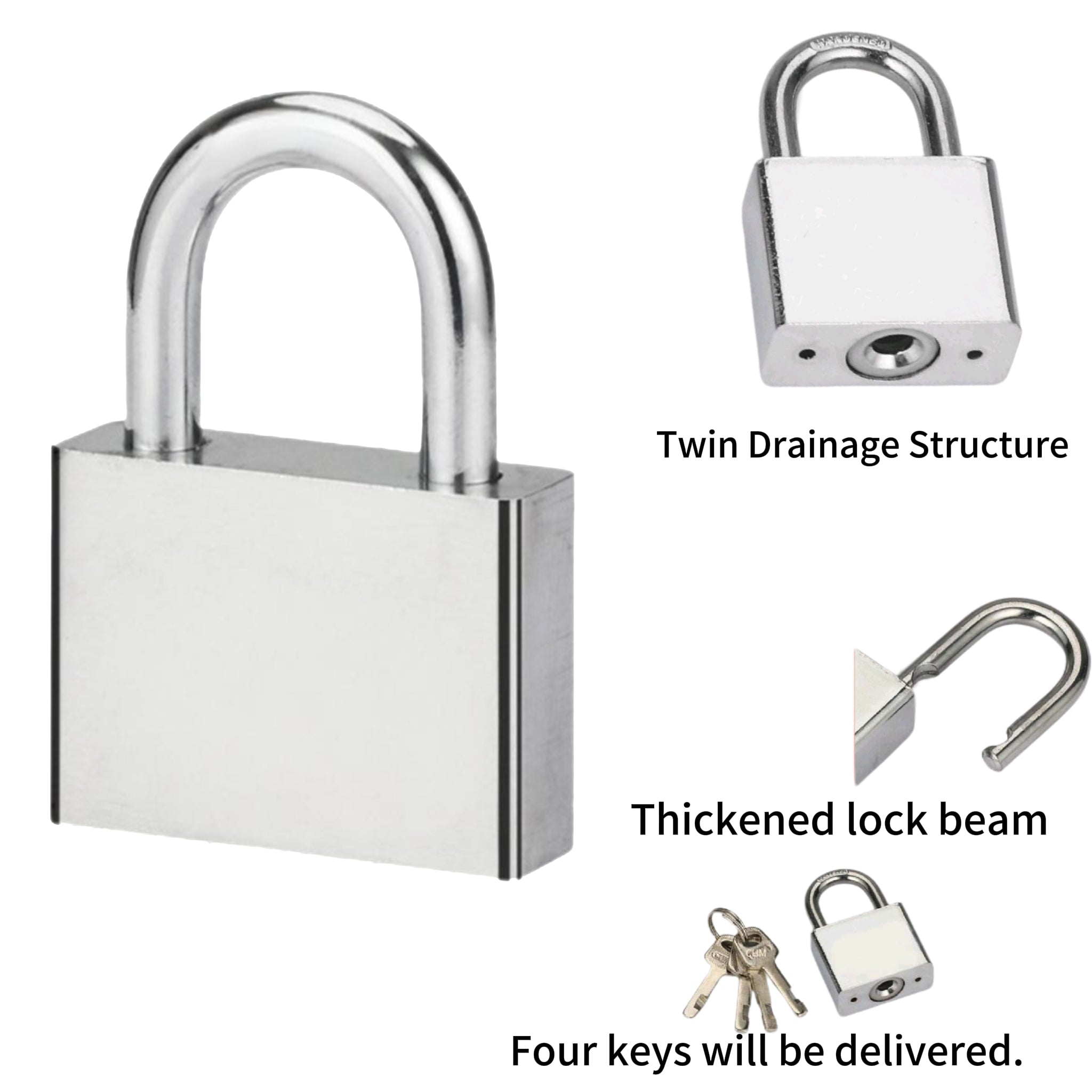 Tough Iron Leaf Type Anti Theft Padlock