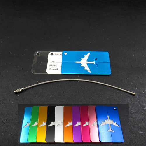 Airplane Styling Aluminum Luggage Tag Baggage Tag