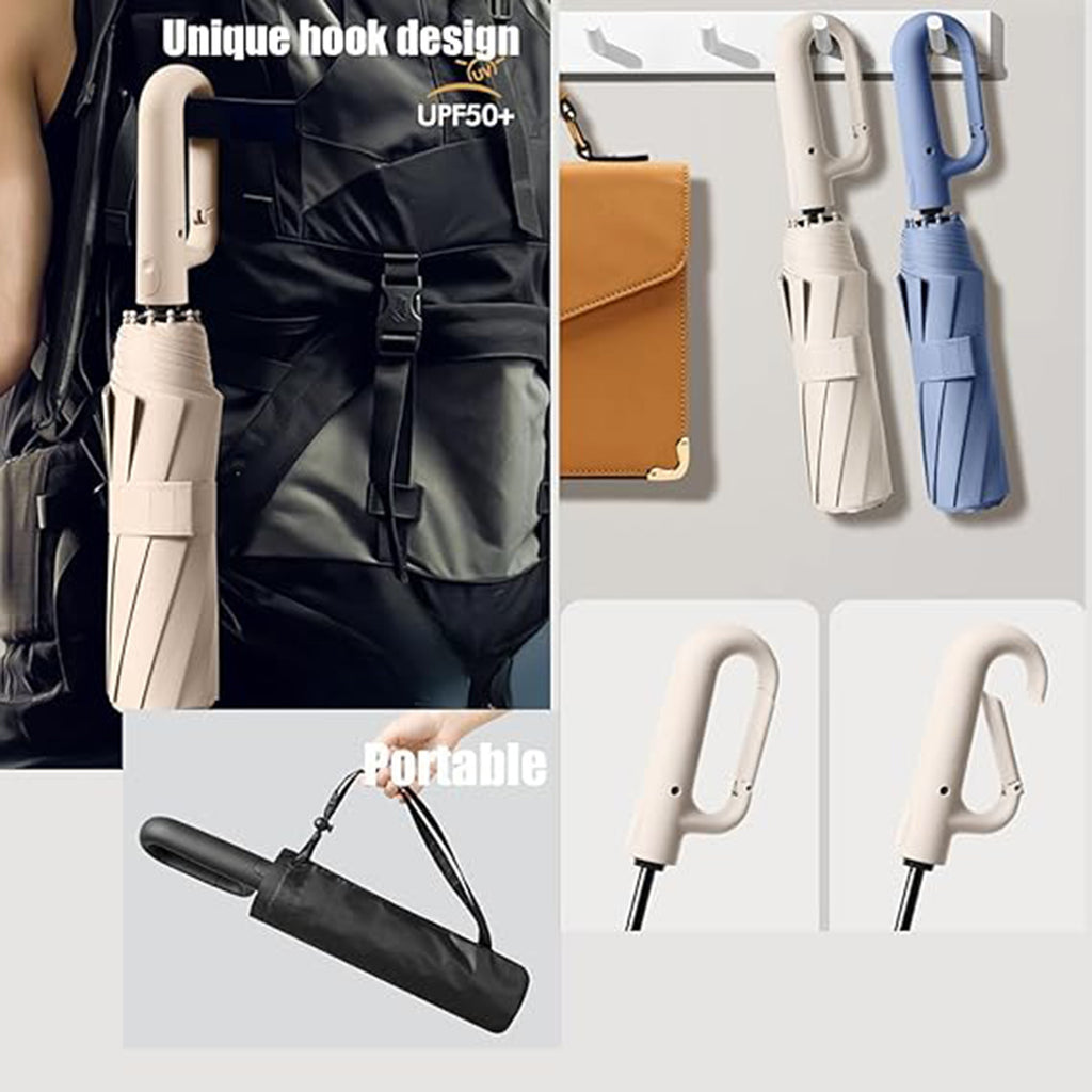 Ring Buckle Automatic Umbrella With Uv Protection