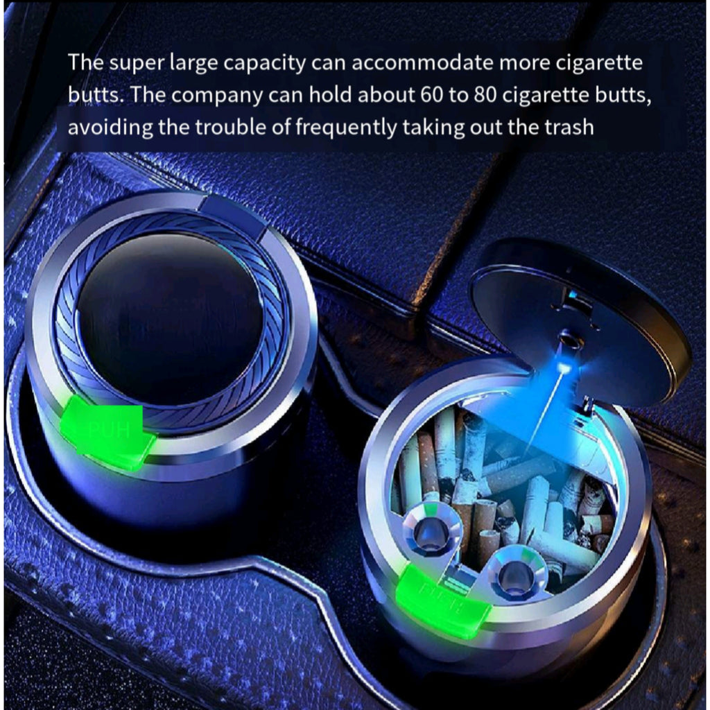 One Click Opening Luminous Car Mounted Ashtray