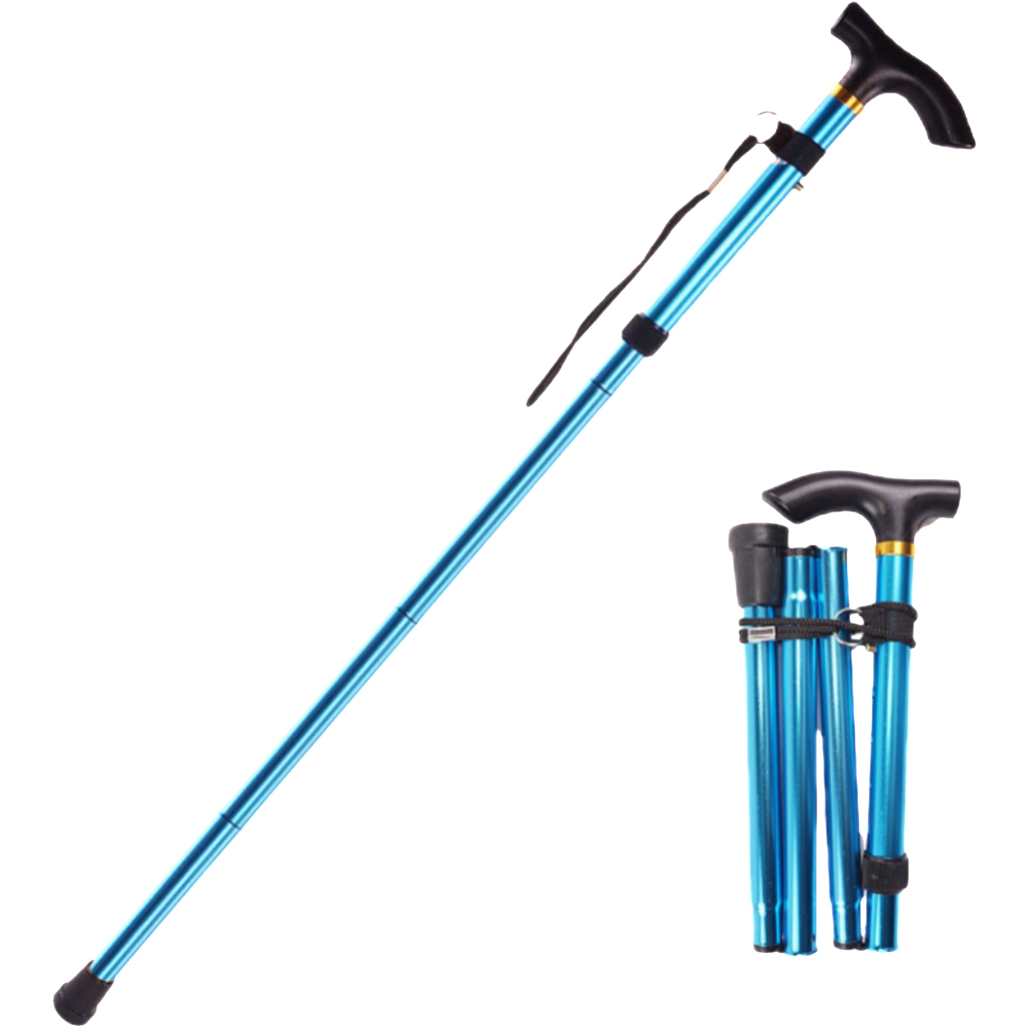 5-Section Telescopic And Foldable Hiking Poles