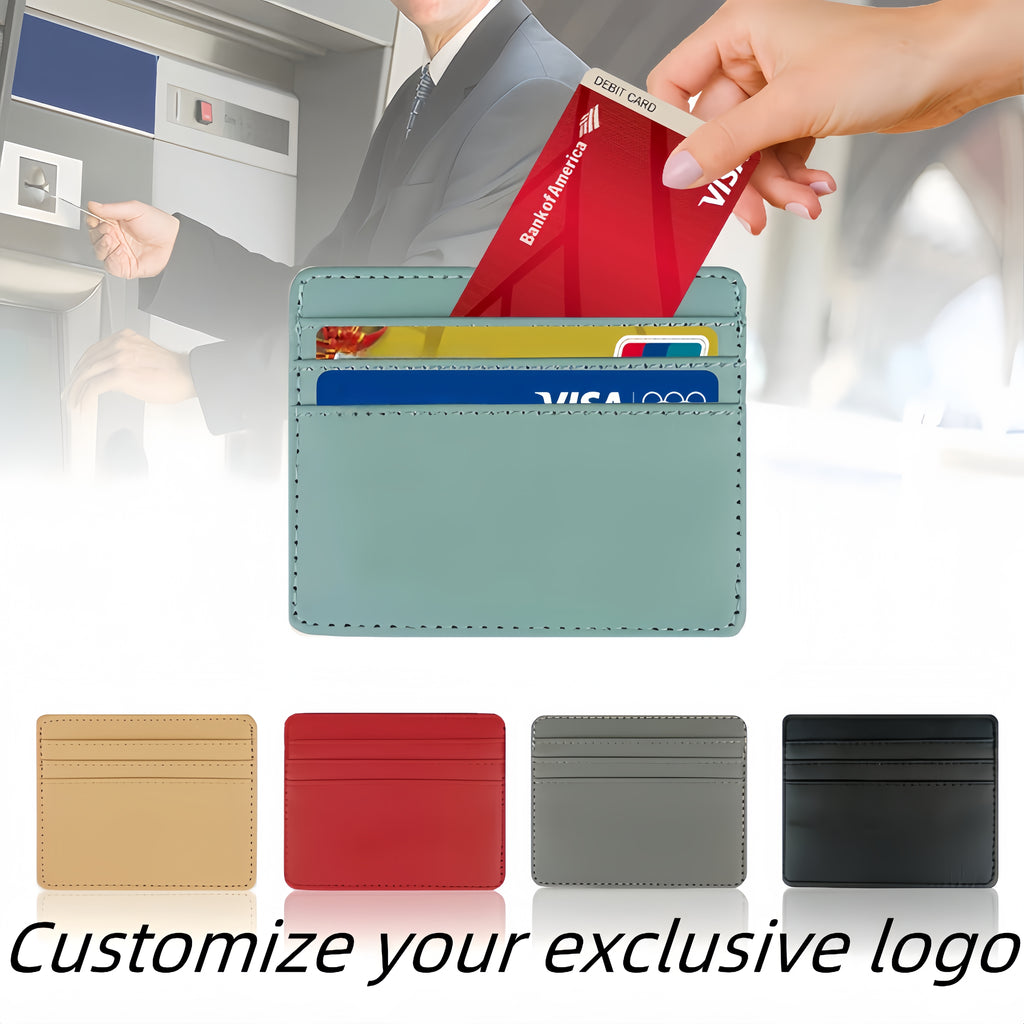 Card Case Made Of Pu Leather