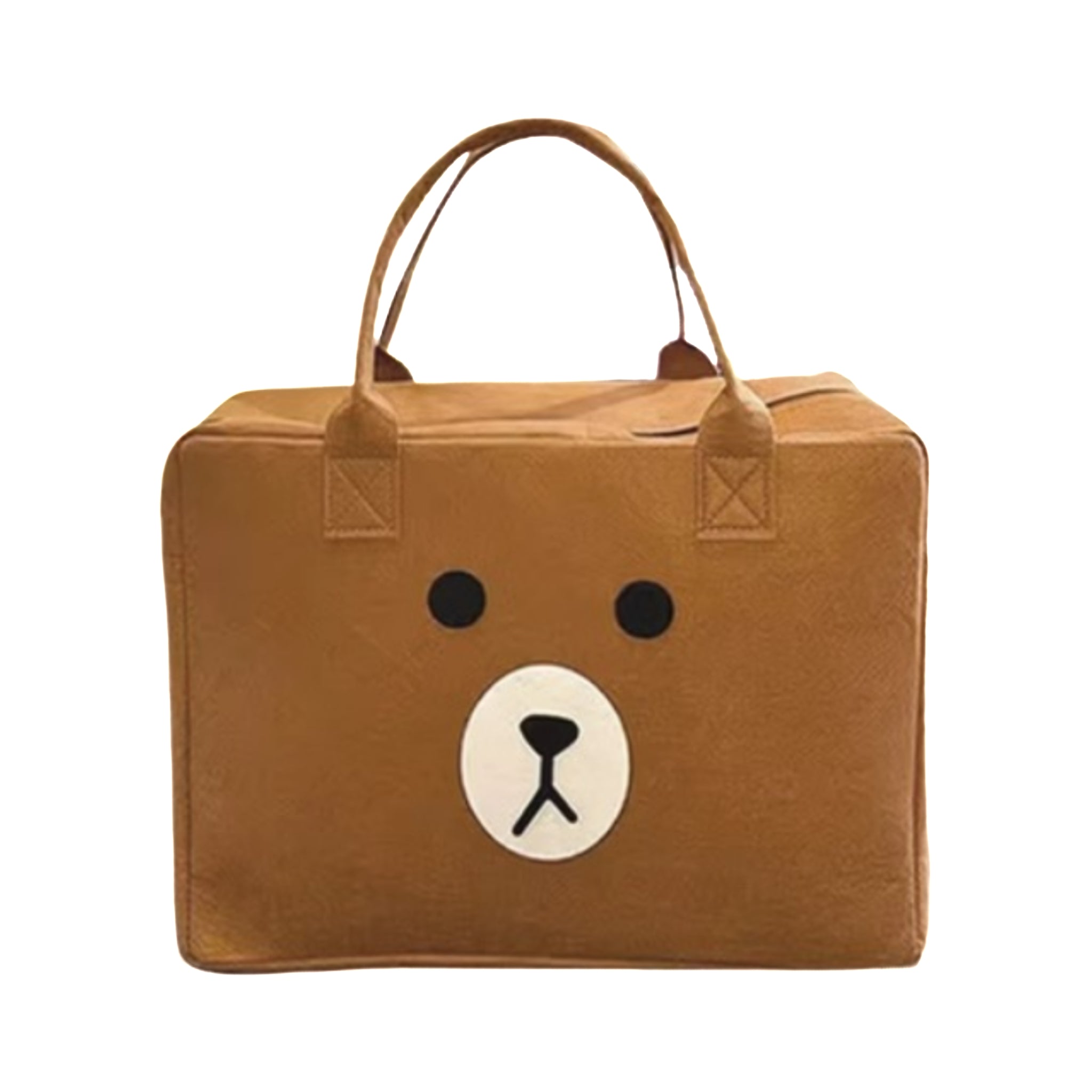 Large Capacity Felt Cartoon Travel Organizer Tote Bag