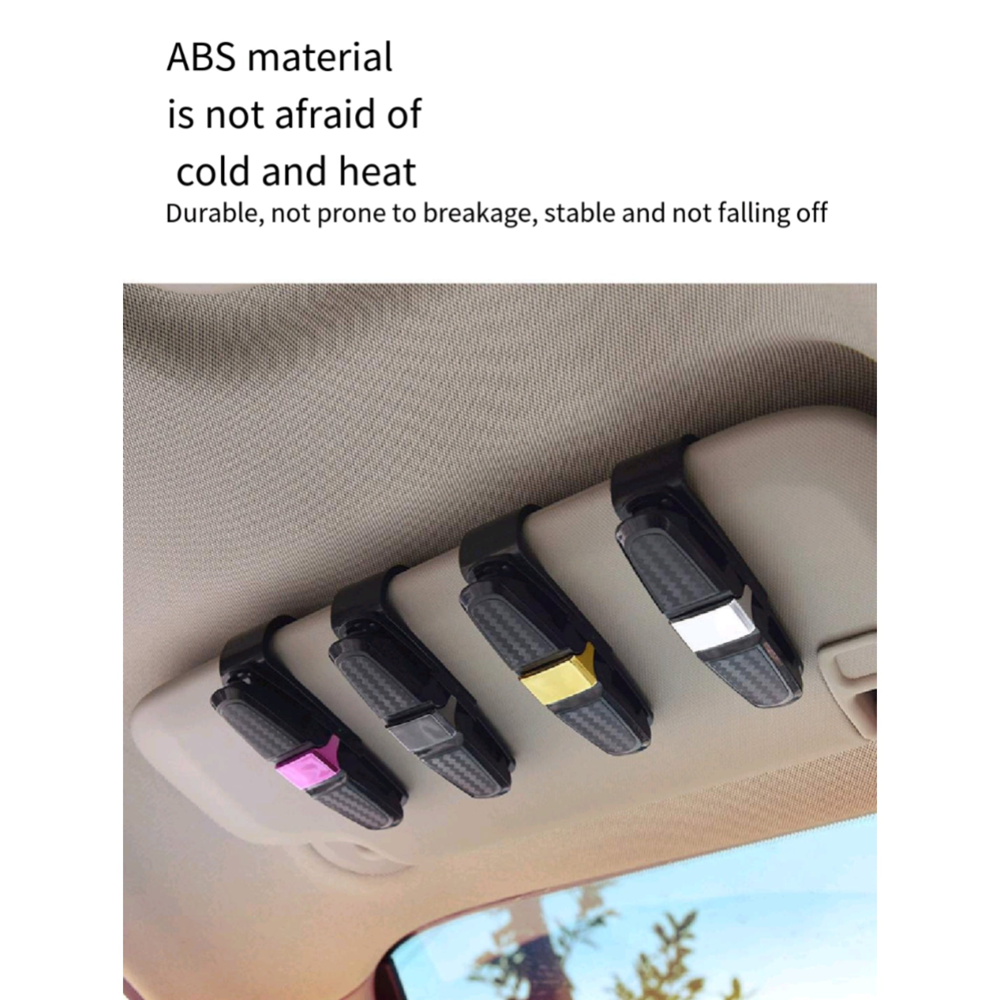 Car Mounted Sun Visor Glasses Clip