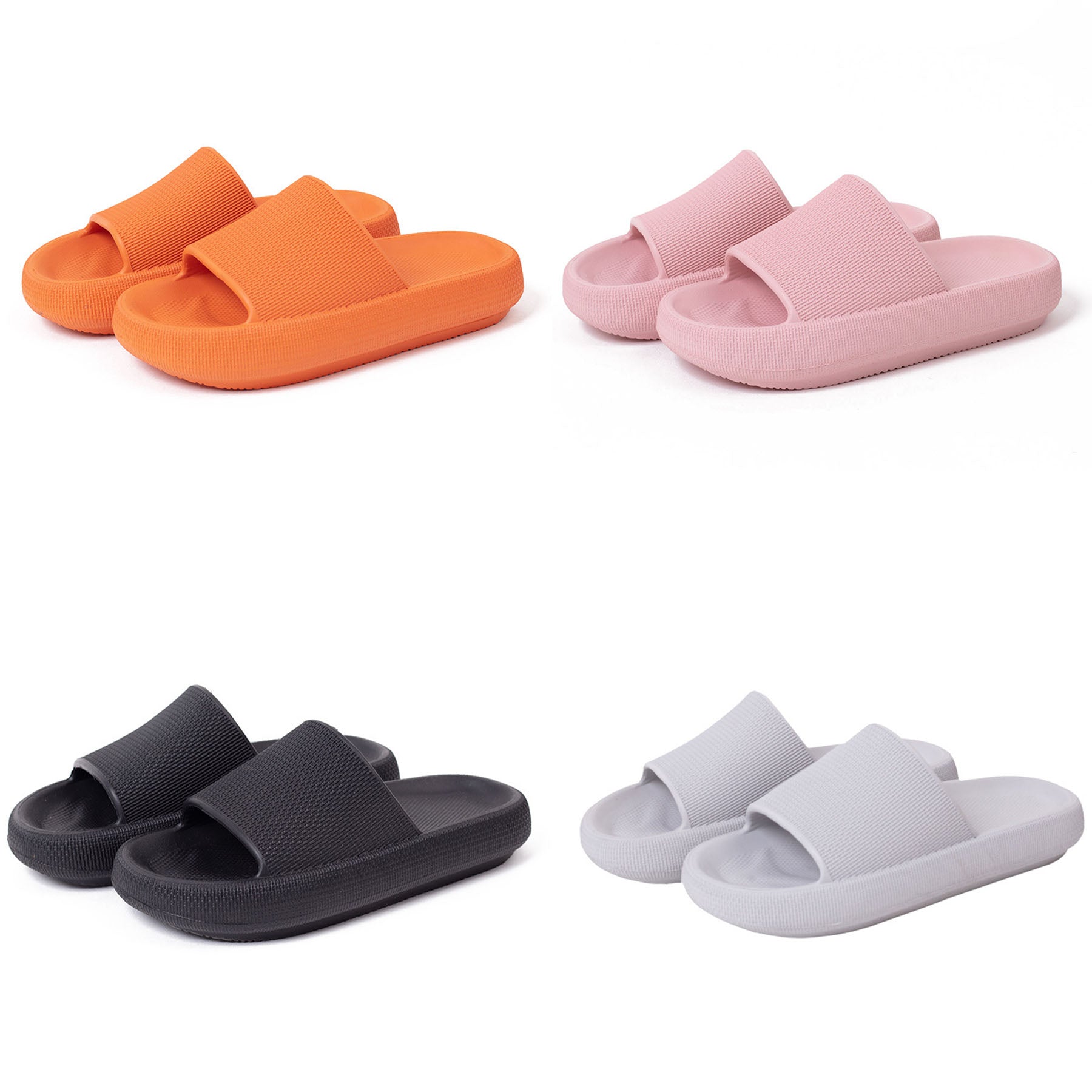 Cushioned Thick Sole Pillow Slippers For Women And Men