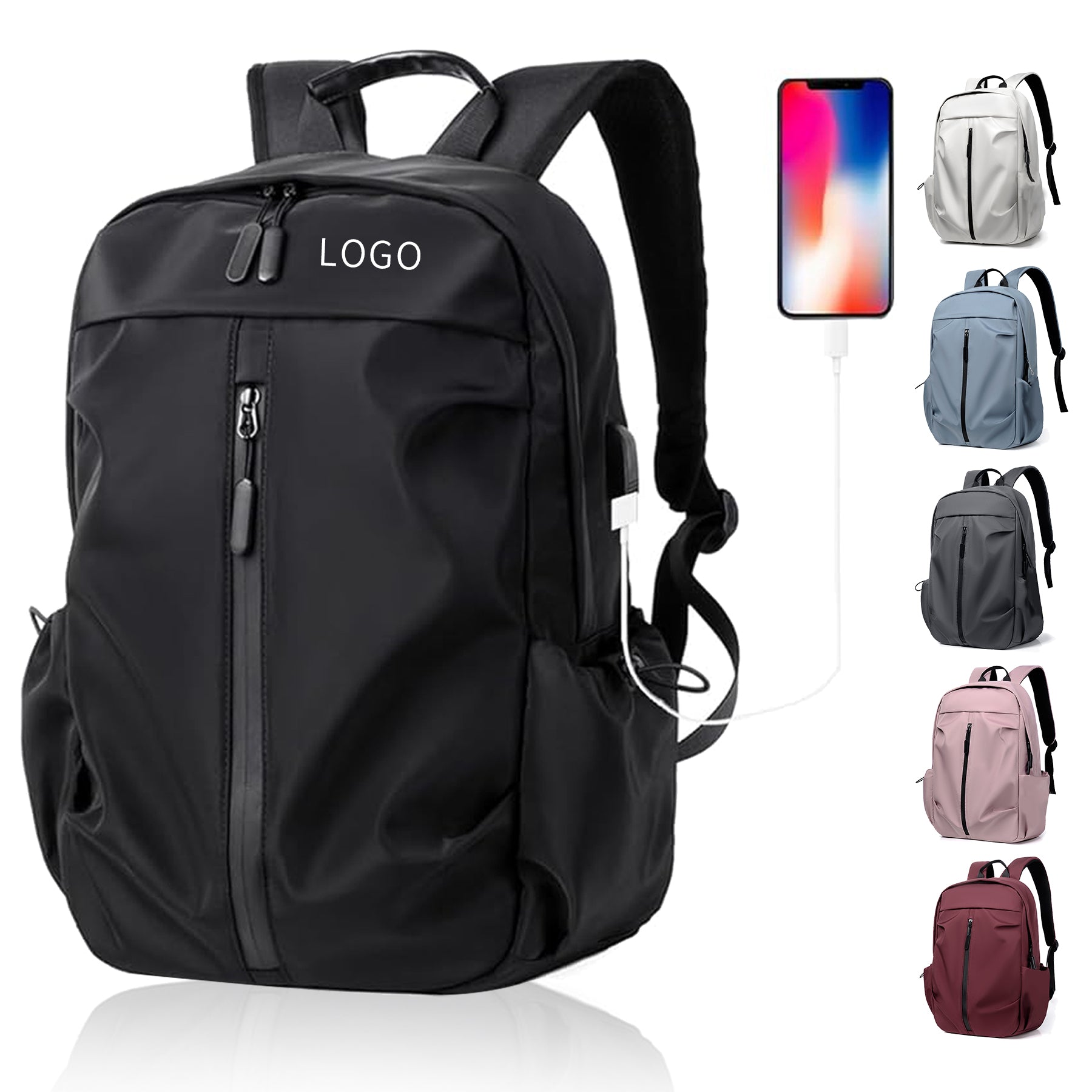 Athleisure Backpack With Usb Charging Port