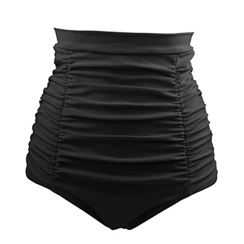 Women'S High-Waist Ruched Swim Shorts