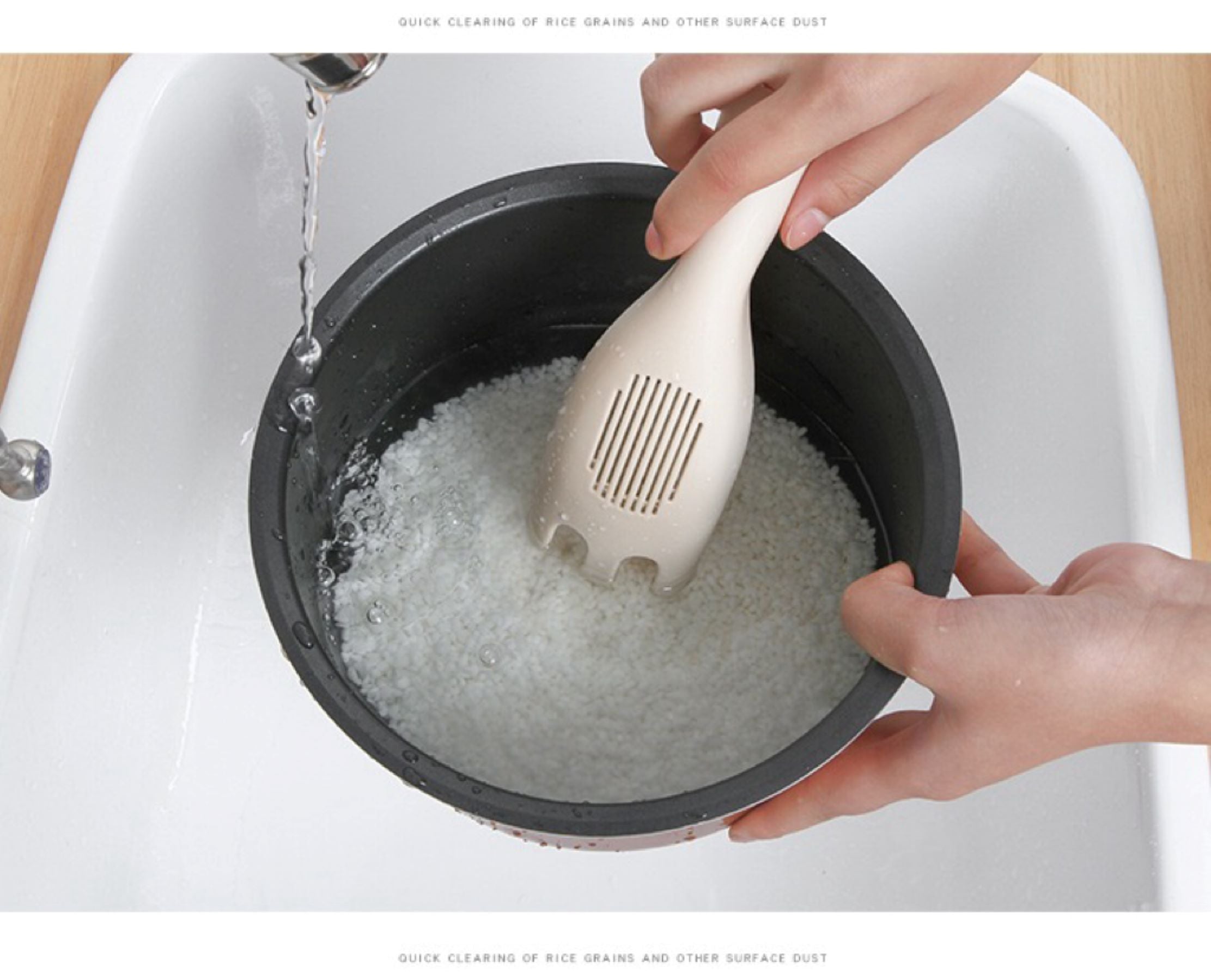 Multi-functional Rice-washing Spoon