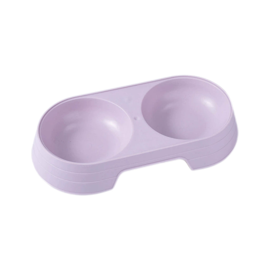 Pet Double-Bowl Cat Feeder