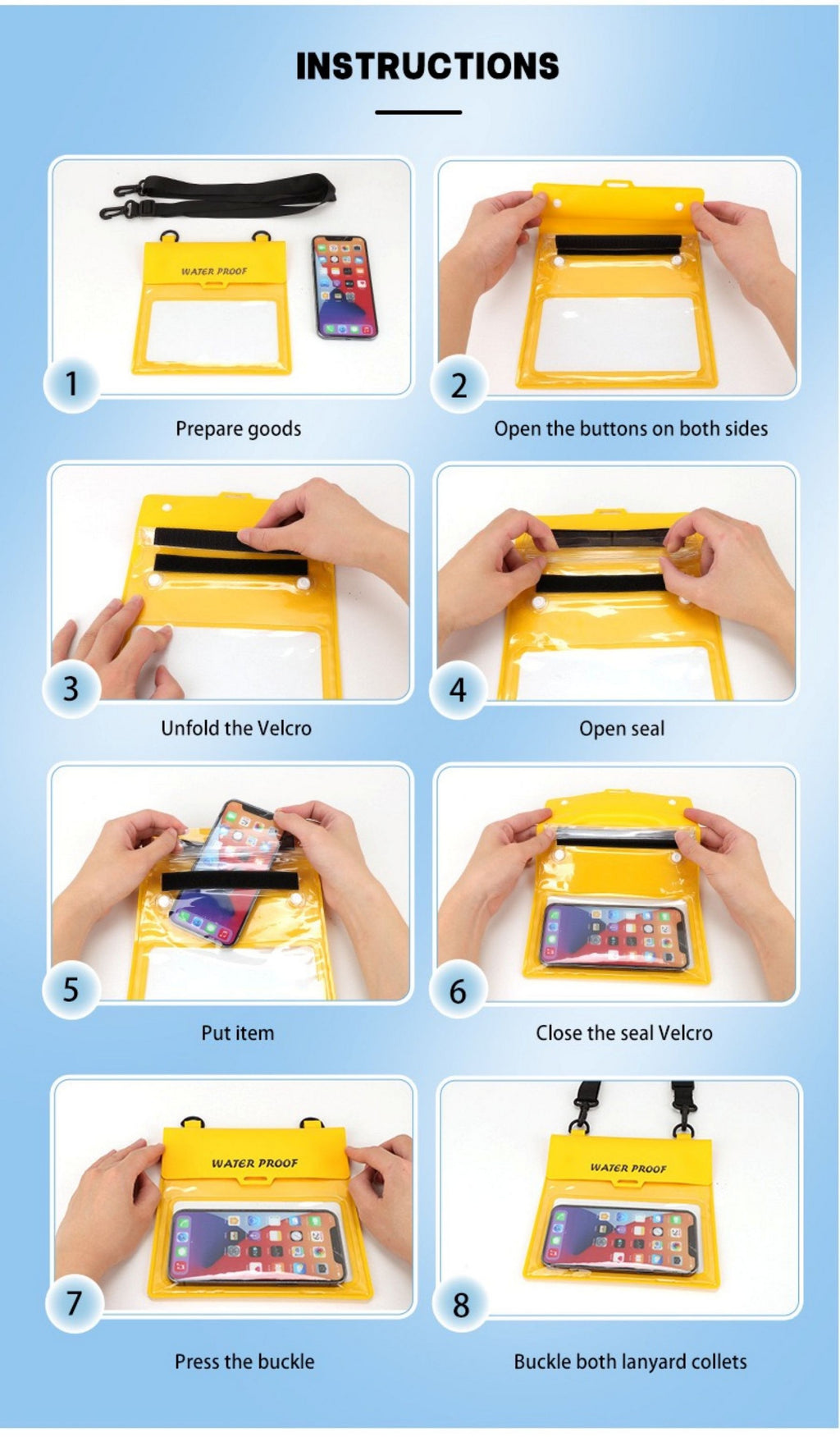 PVC Large-capacity Waterproof Bag For Mobile Phones