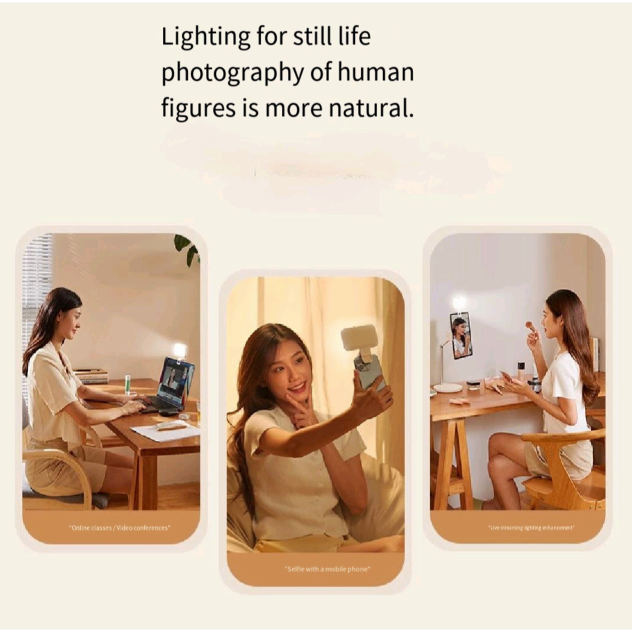 Portable Smart Phone Selfie Light 3 Color Modes TikTok