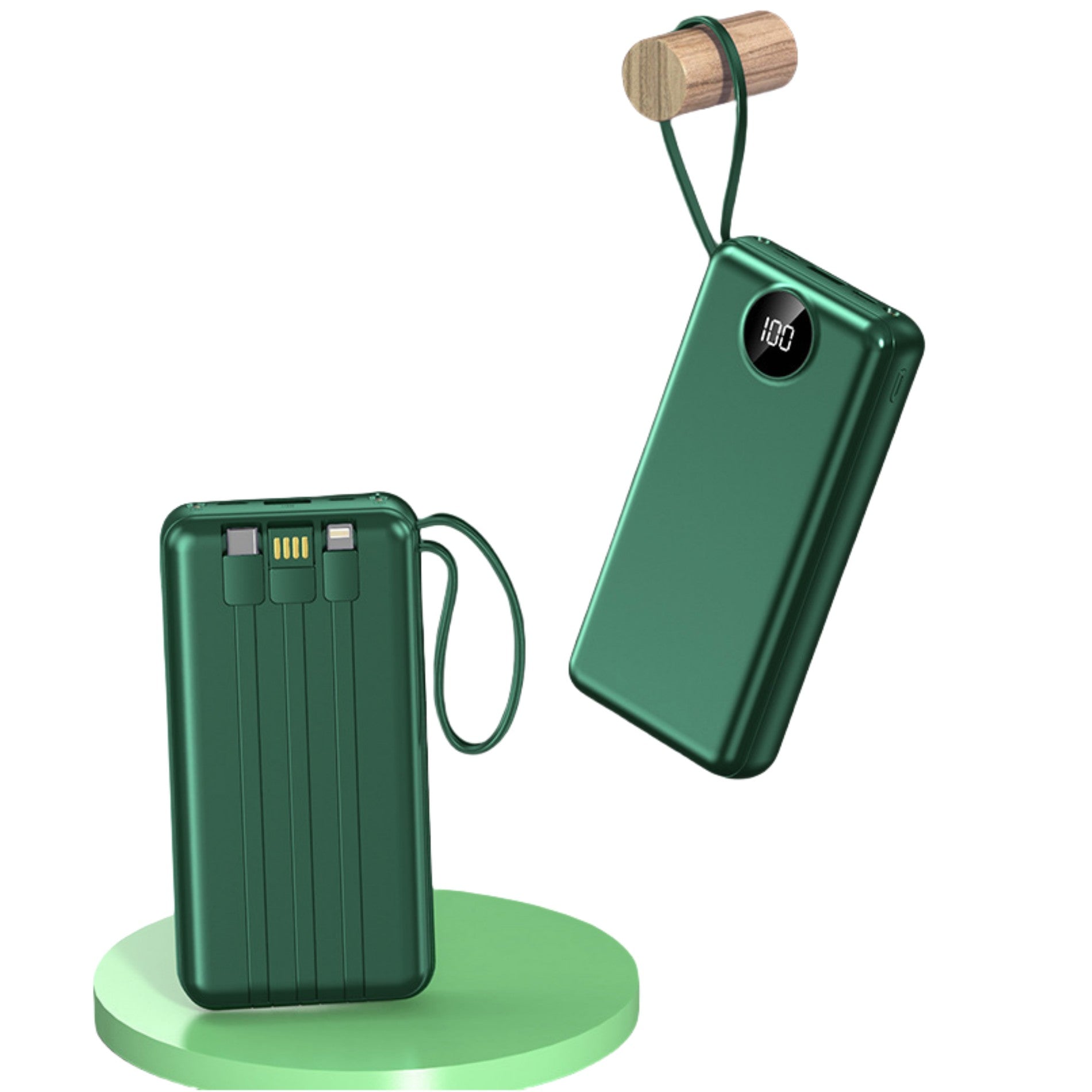 20000Mah Portable 4-Way Output Lcd Display Power Bank