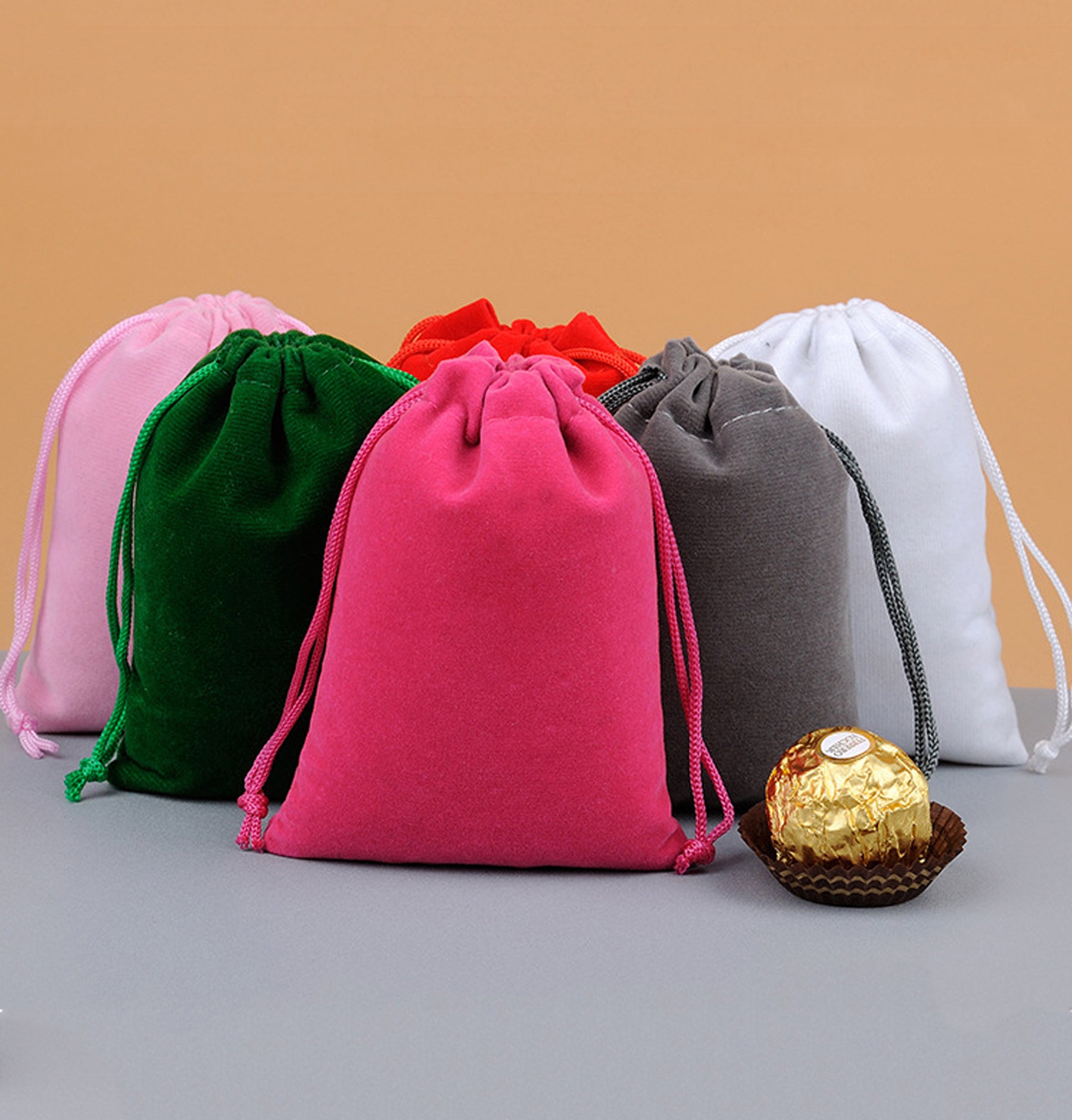 Drawstring Velvet Gift Packaging Pouch