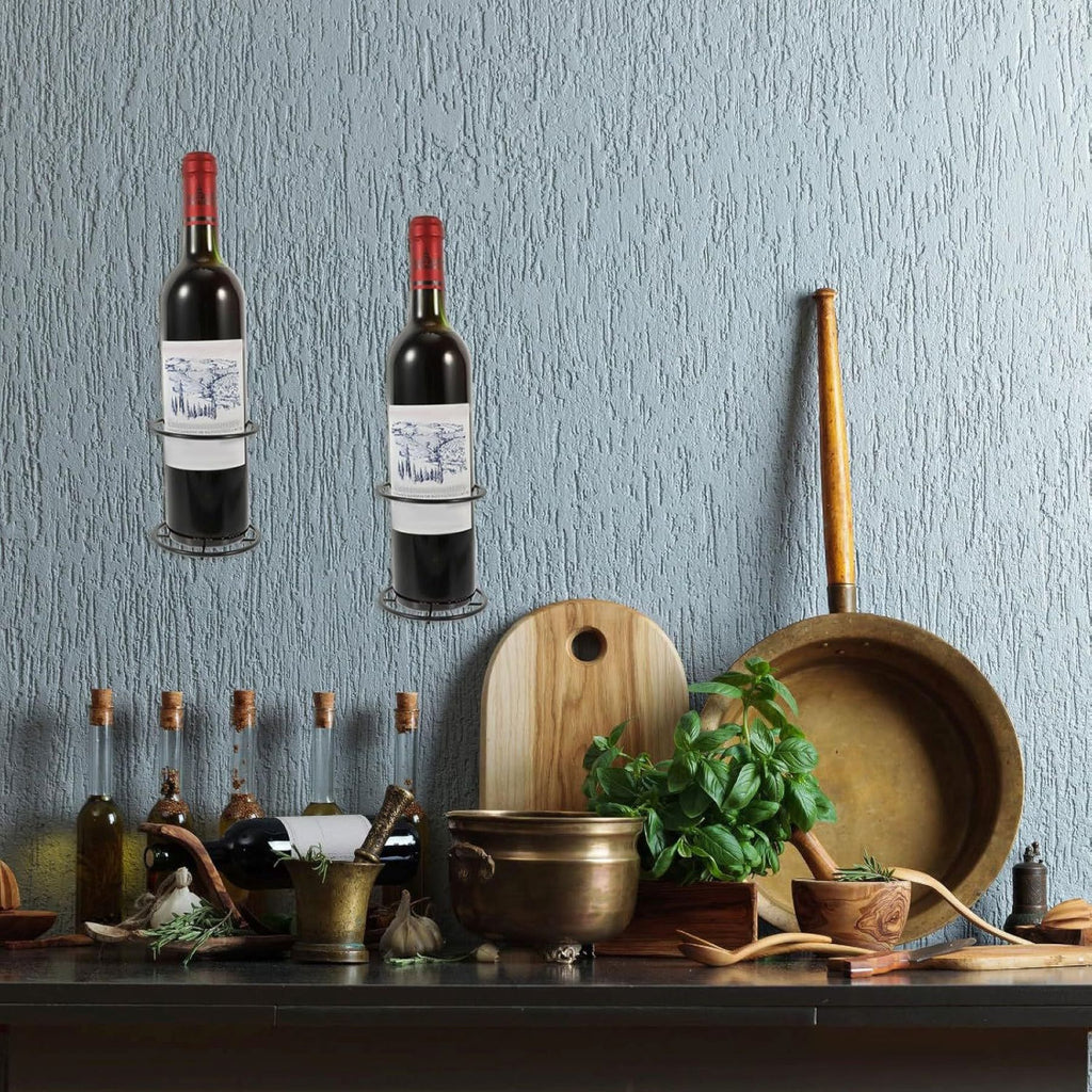Wall-mounted Glass Bottle Rack