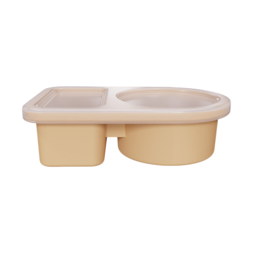 Portable Divided Silicone Snack Container