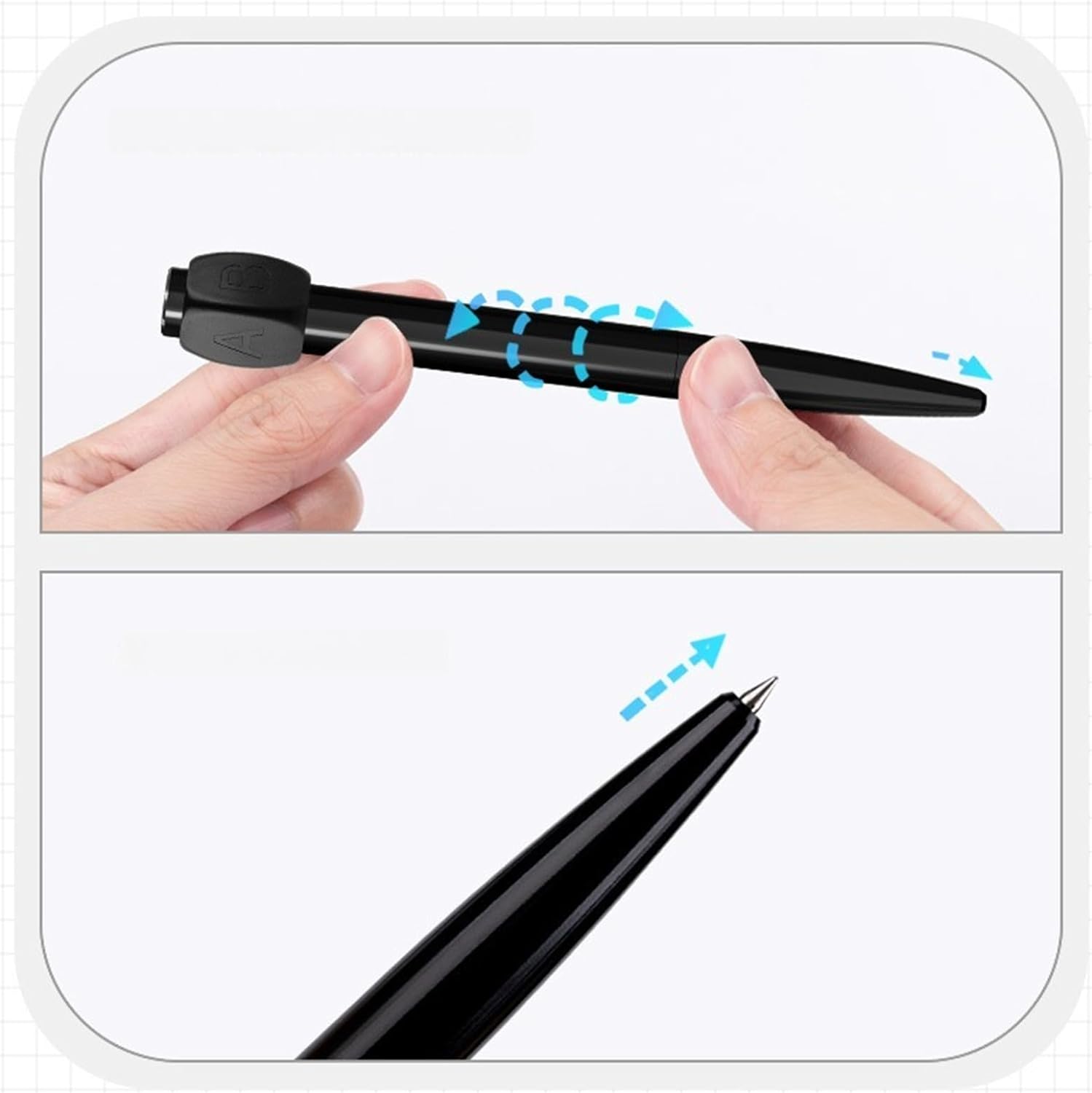 ABCD Rotary Optional Black Neutral Pressure Relief Pen