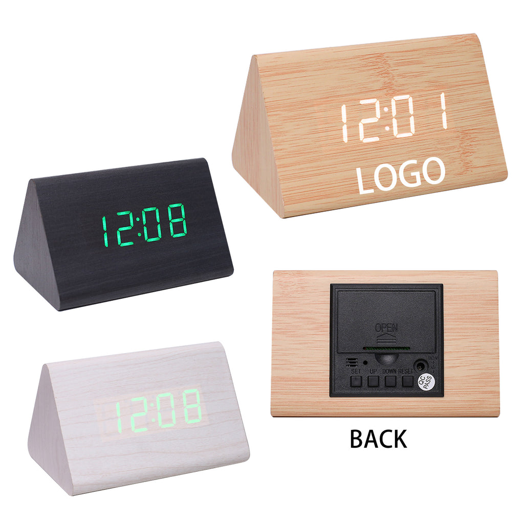 Triangular Wooden Clock