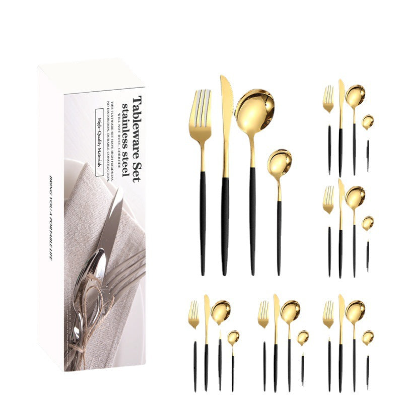 24 Pieces Stainless Steel Cutlery Set