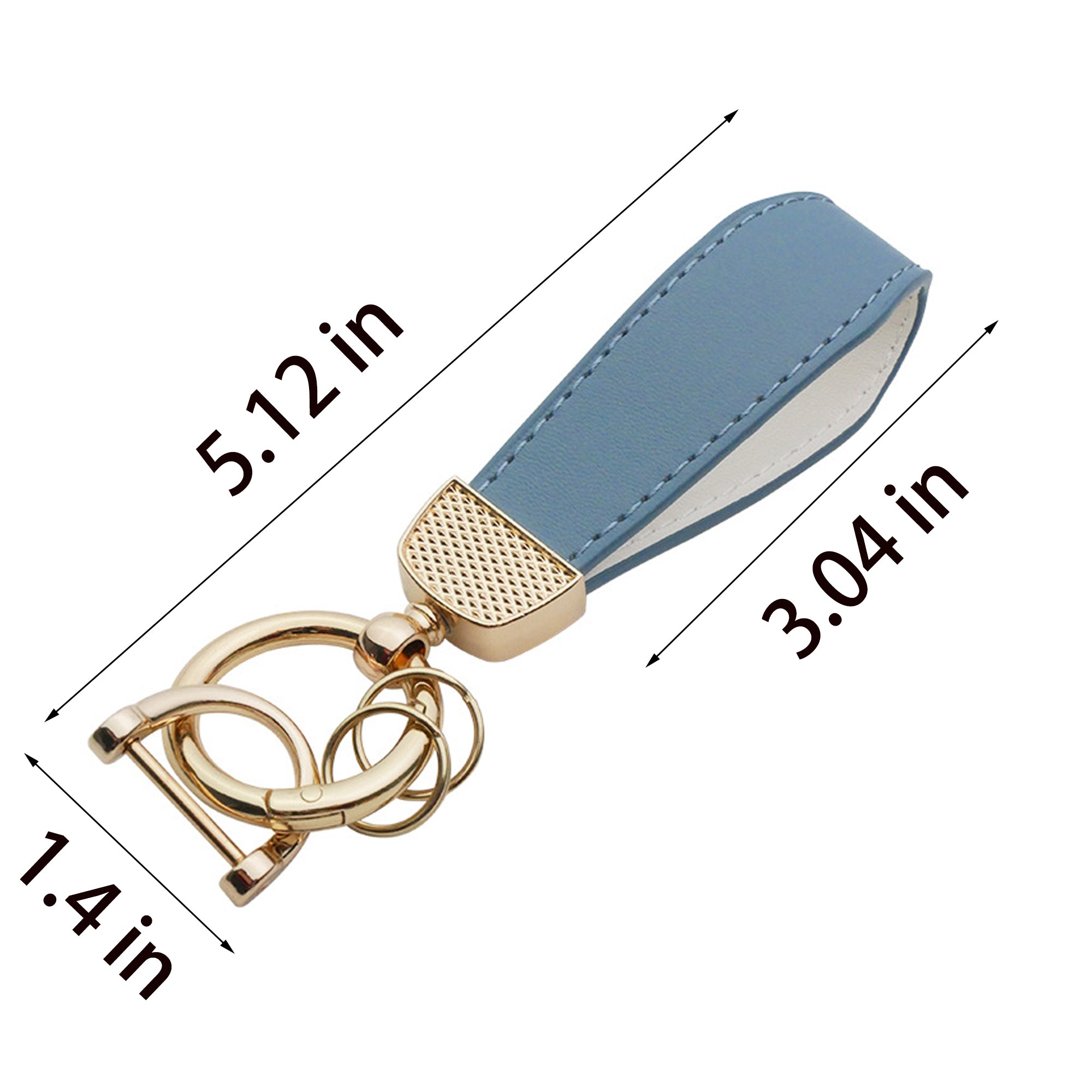 Leather Car Keychain