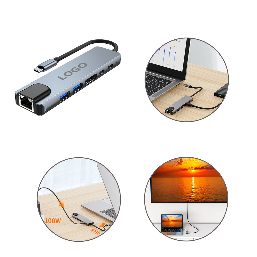USB-C 6-in-1 Multiport Adapter
