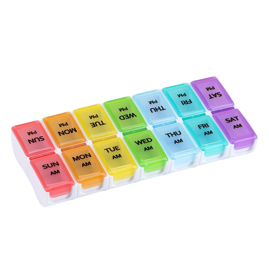 14-Compartment Detachable Medicine Box For A Week