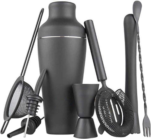 8 Piece Gift Box Mixology Bartender Kit Cocktail Shaker Set