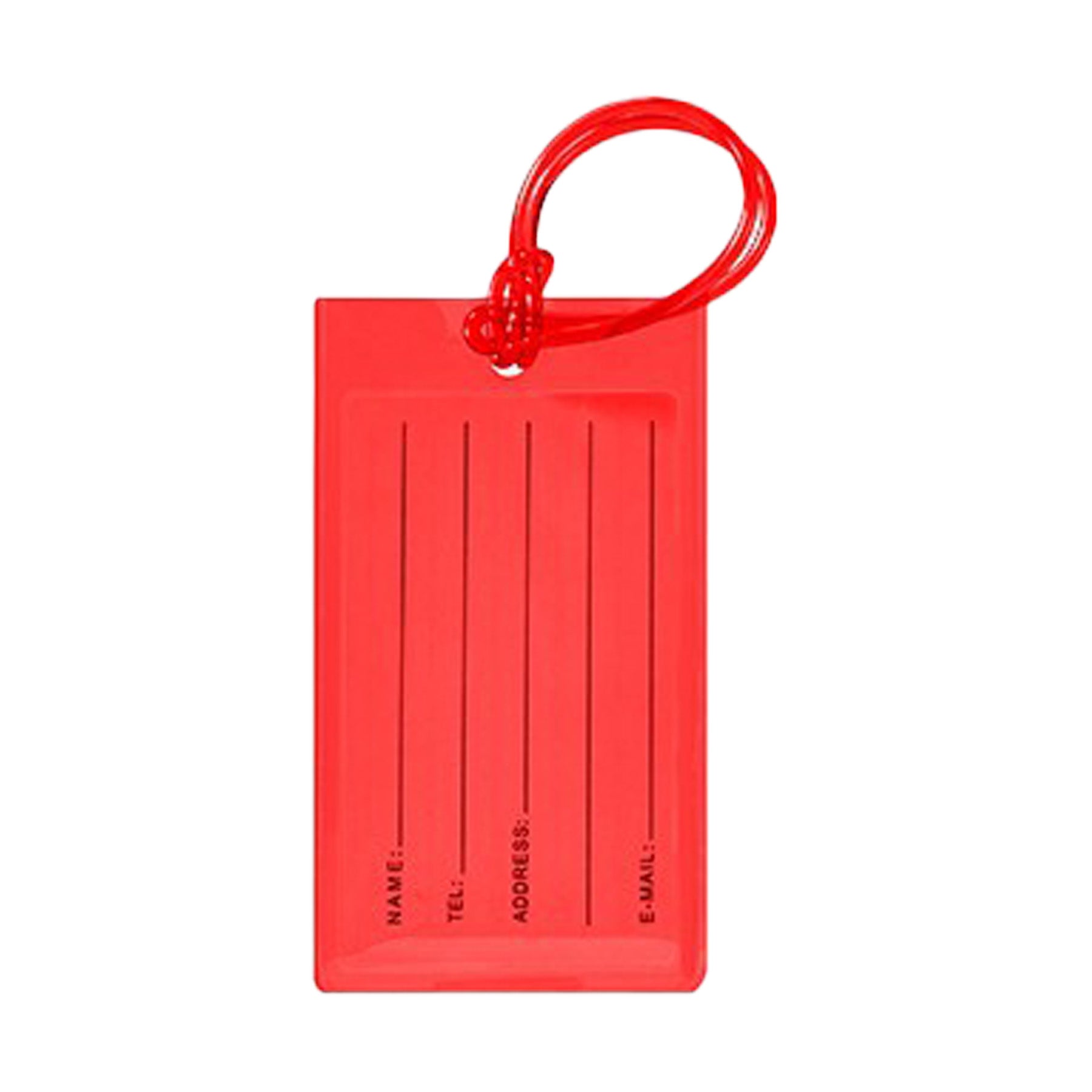 Colored Plastic PVC Luggage Tag