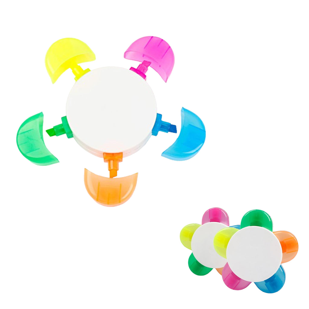 Five Color Petal Shaped Highlighter